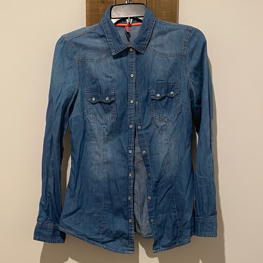 Stellah Blue Denim Shirt